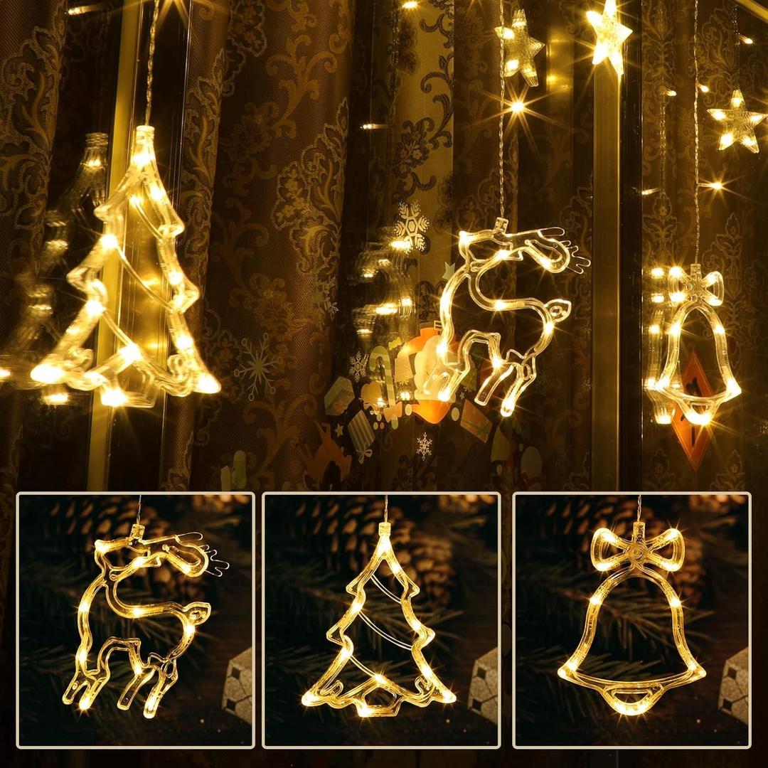 LED Stars Curtain String Lights