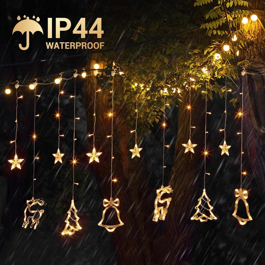 LED Stars Curtain String Lights