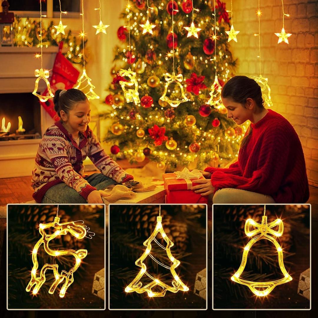 LED Stars Curtain String Lights